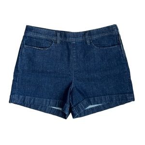 J.crew Women's Side Zip Dark Wash Denim Shorts Sz 29